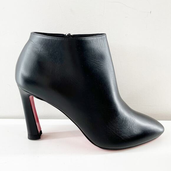 Christian Louboutin Shoes - Christian Louboutin Eleonor 85 Leather Ankle Boots Booties Black 39